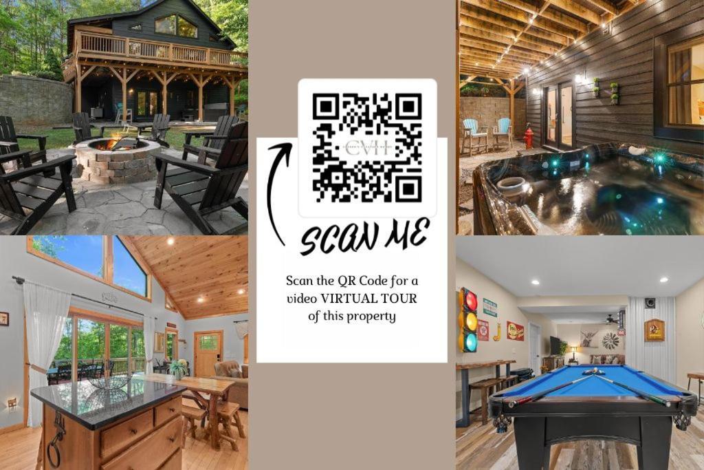 Lux Mtn Cabin Hot Tub, Fire Pit, Game Room 3Bd Franklin Zewnętrze zdjęcie
