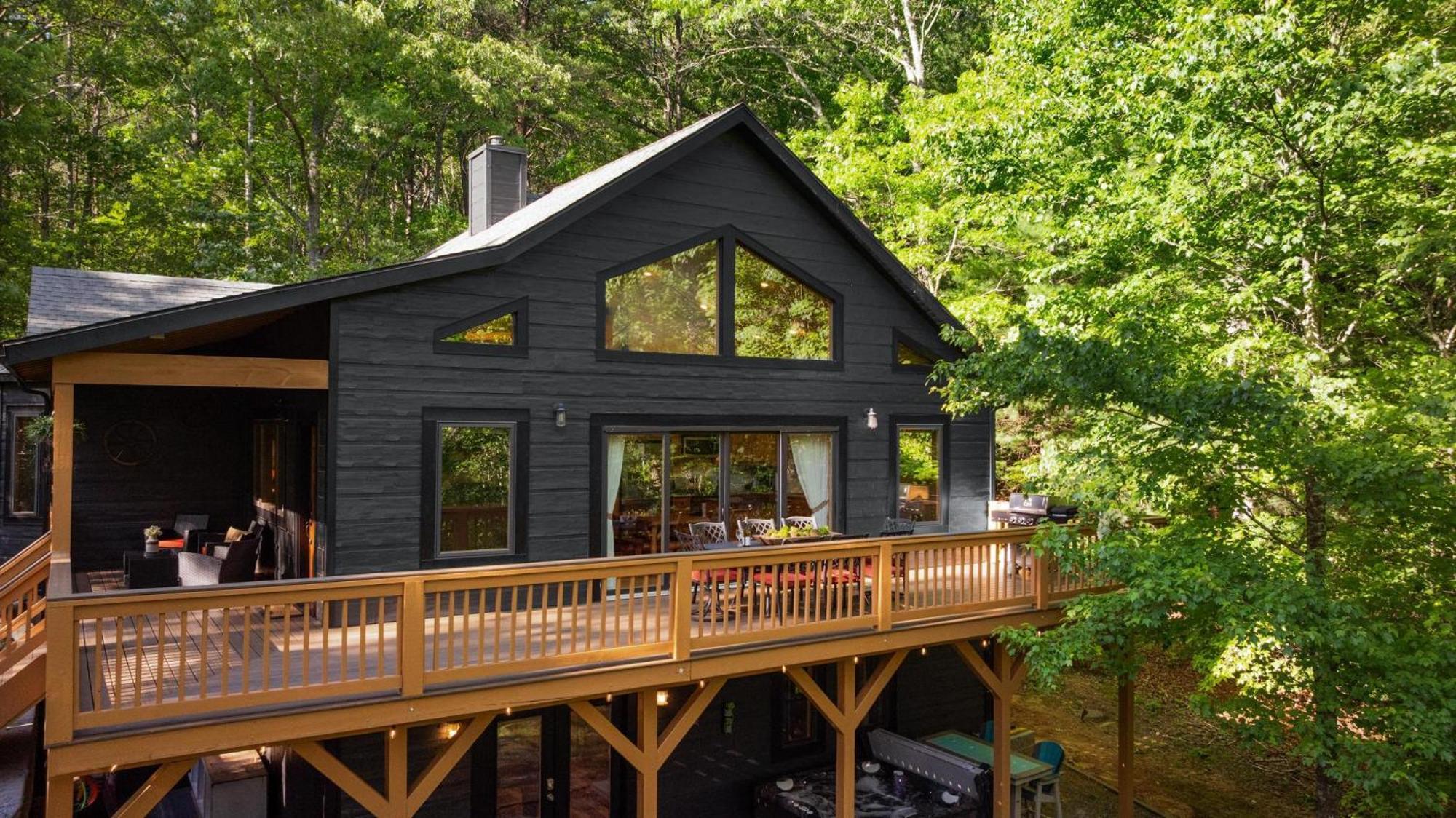 Lux Mtn Cabin - Hot Tub, Fire Pit, Game Room Franklin Zewnętrze zdjęcie