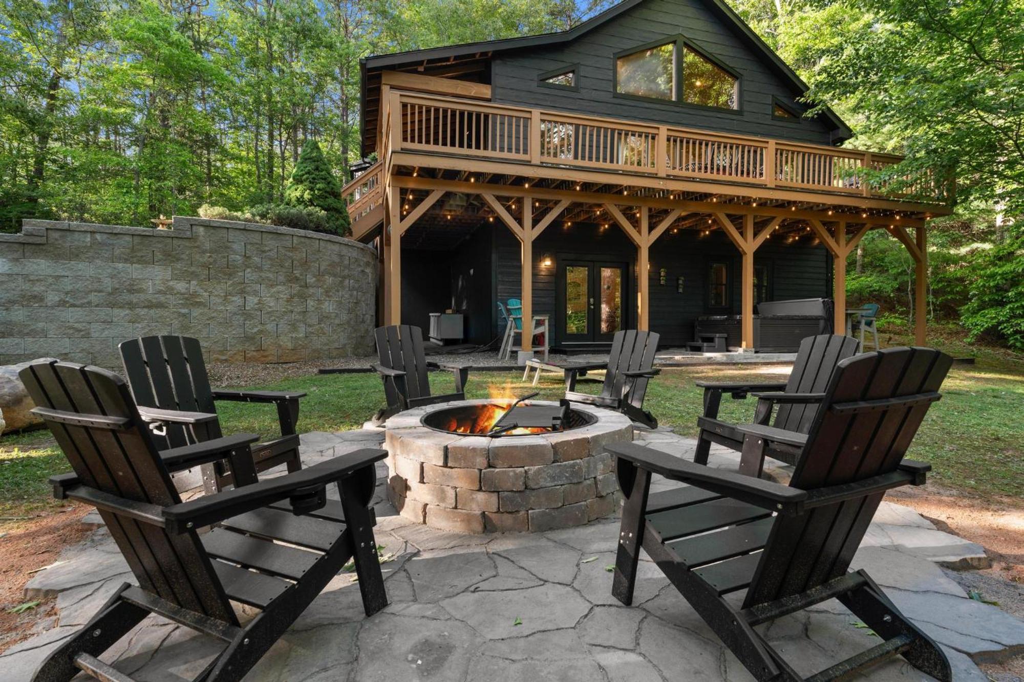 Lux Mtn Cabin - Hot Tub, Fire Pit, Game Room Franklin Zewnętrze zdjęcie
